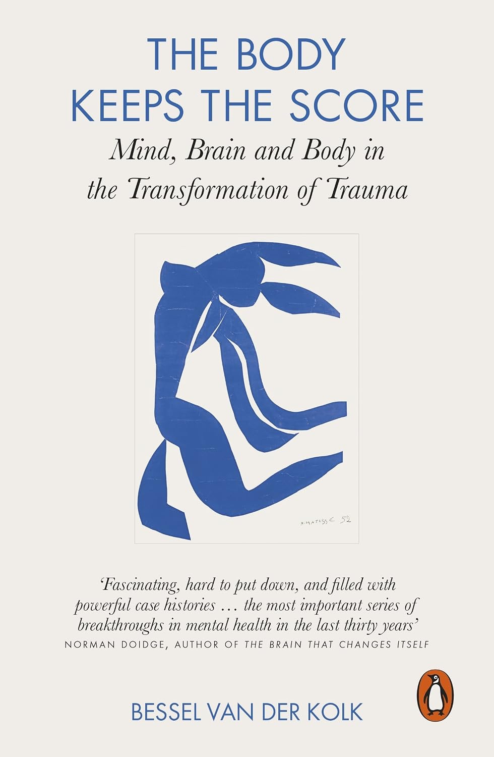 The Body Keeps the Score by Bessel van der Kolk — book cover, a guide to how trauma affects the mind and body