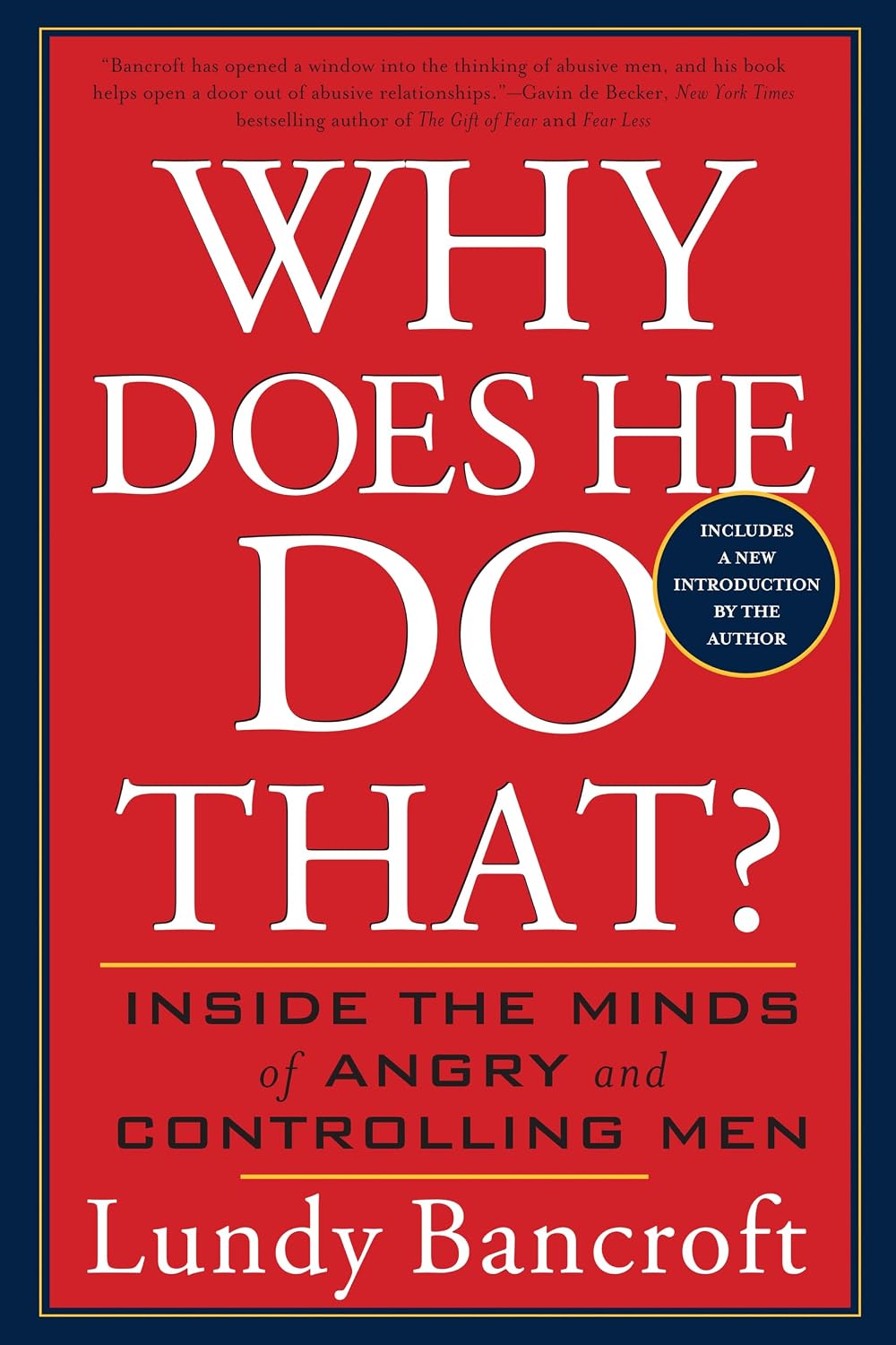 Why Does He Do That? by Lundy Bancroft — book cover, a guide to understanding angry and controlling men